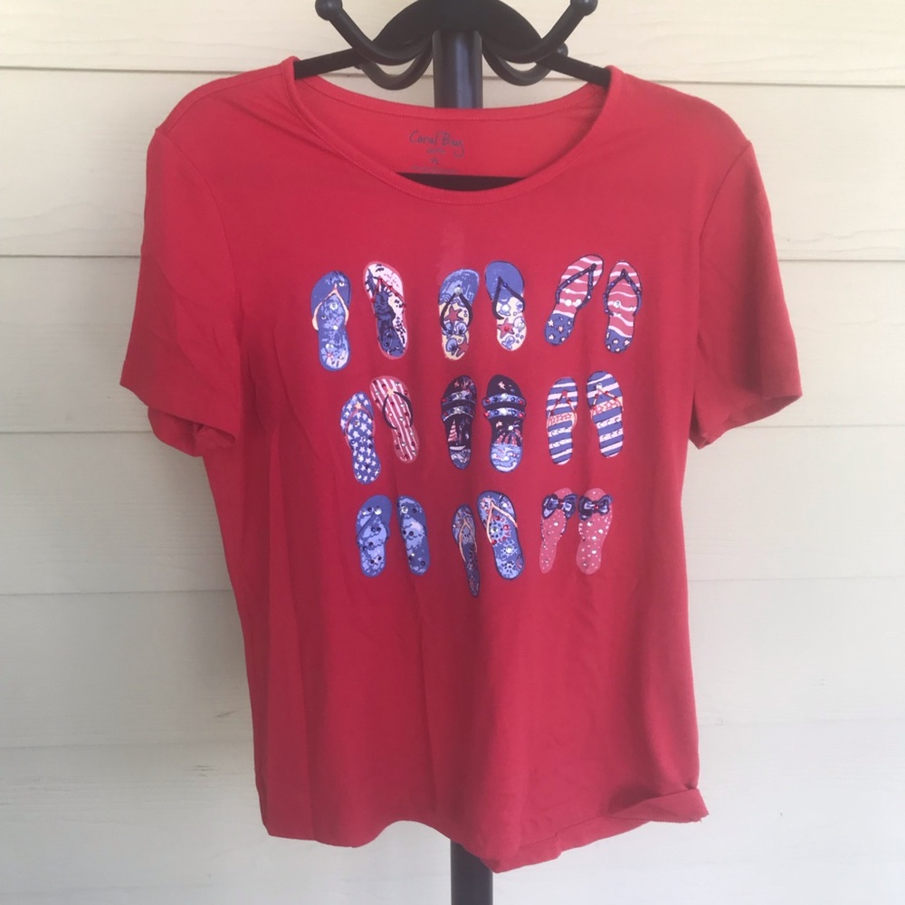 Red coral bay shirt